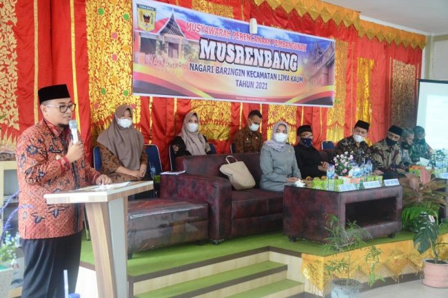 Wabup Richi Aprian Harapkan Nagari Baringin Menjadi Barometer Pembangunan di Tanah Datar