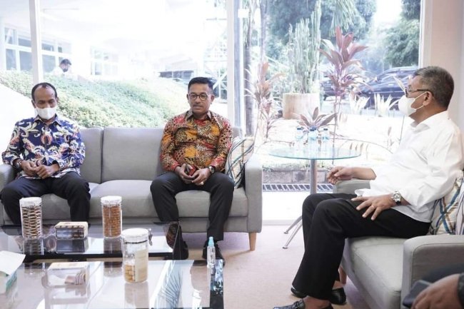 Datangi Kementrian PUPR, Bupati Khairunas Bahas Pembangunan Infrastruktur Solok Selatan