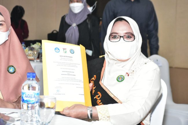 Hadiri Pengukuhan Bunda PAUD se Riau, Muslimawati Catur: Sudah Ada 37 PAUD Holistik Integratif di  Kampar