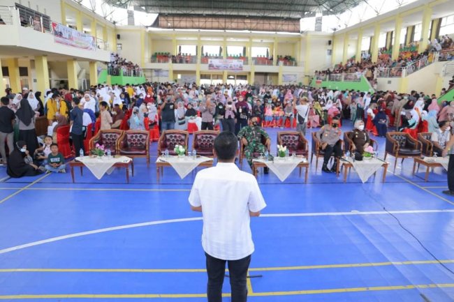 Gebyar Vaksin Kota Solok: Ribuan Orang Memadati GOR Tanjung Paku