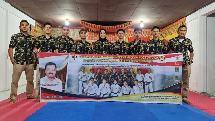 Dilepas Ketum Perkemi Sumbar, Atlit Shorinji Kempo  Berangkat ke PON XX Papua