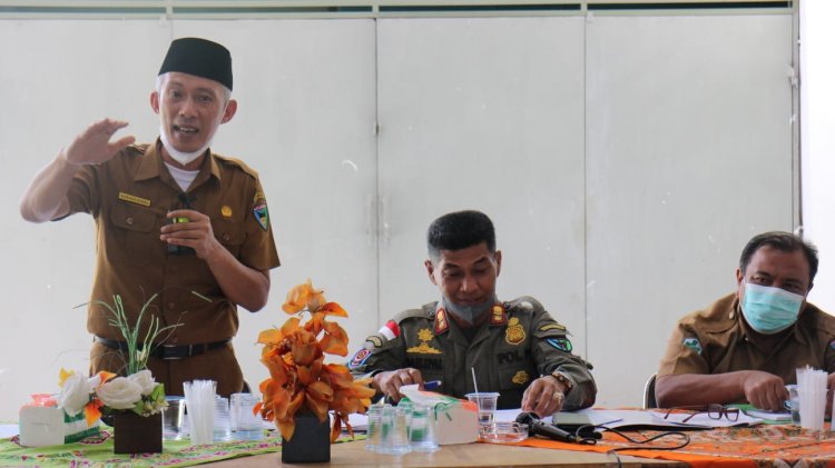 Sekda Pessel Mawardi Roska Minta Kecamatan  Proaktif Laksanakan Vaksinasi  Tiap Hari