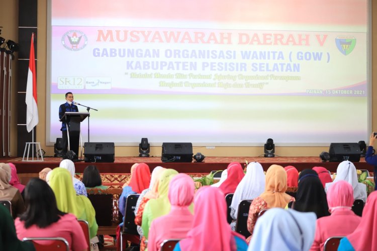 Wabup Pessel Rudi Hariyansyah Buka Musda GOW Pesisir Selatan
