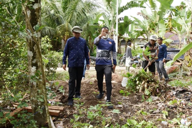 Tingkatkan Mobilitas, Desa Talago Sariak Kota Pariaman Bangun Jalan Baru  