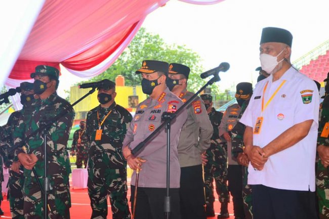 Kapolri dan Panglima TNI ke Padang, Wali Kota Hendri Septa Optimis  Capai Target Vaksinasi Covid-19