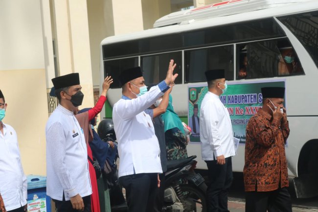 MTQ ke 39 Padang Panjang: Targetkan 5 Besar,  Kafilah MTQ Kabupaten Solok Dijanjikan Bonus Besar