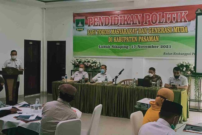 Bupati Pasaman Buka Pendidikan Politik Bagi Tokoh Masyarakat Dan Generasi Muda Pasaman