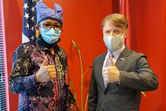 Bertemu Konsul AS Mr Gordon Church, Wako Padang Hendri Septa Bangun Kerja Sama Sister City