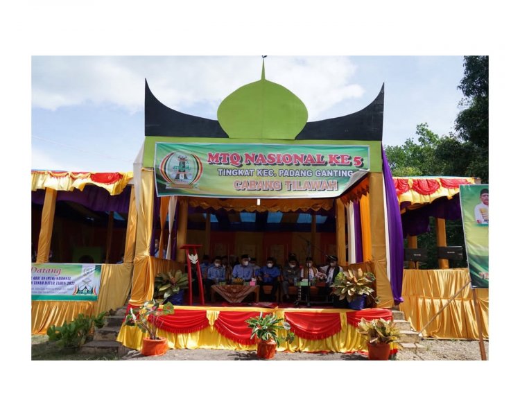 MTQ  Kecamatan Padang Ganting Dimulai, Bupati Tanah Datar Berharap  Lahir Bibit Kafilah Terbaik