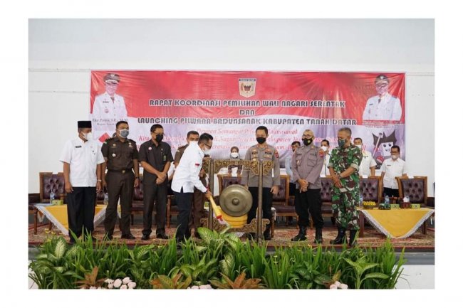 21 Nagari di Tanah Datar Lakukan Pemilihan Wali Nagari, Bupati Eka Putra Launching Pilwana Serentak