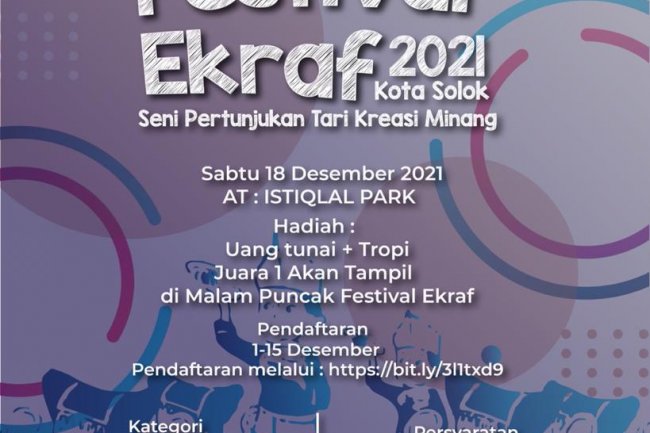 Pelaku Ekraf Meriahkan Hari Jadi Kota Solok ke 51dengan Berbagai Perlombaan