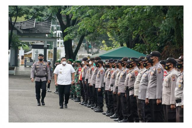 Jelang Pilwana Serentak 2021, Wabup Richi Aprian Pimpin Apel Kesiapan Pengamanan