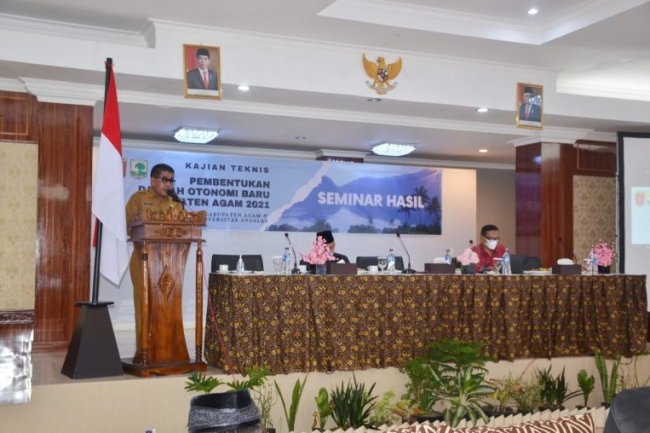 Pemkab Agam Gelar Seminar Kajian Teknis Pembentukan Daerah Otonomi Baru