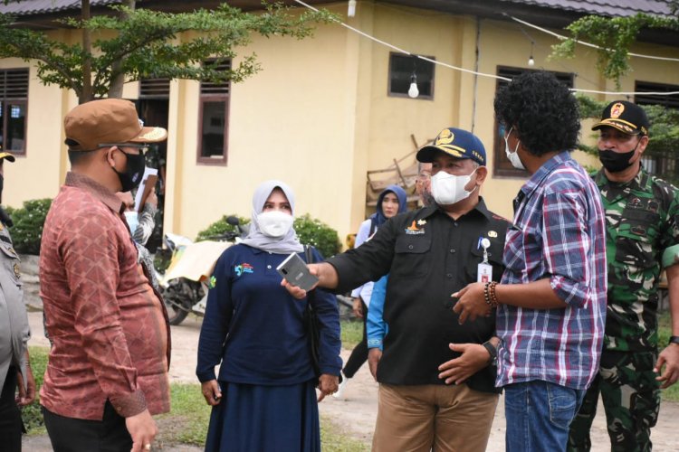 H-1 Akhir Desember 2021,  Sekda Kampar Monitoring Vaksinasi Target 70 Persen