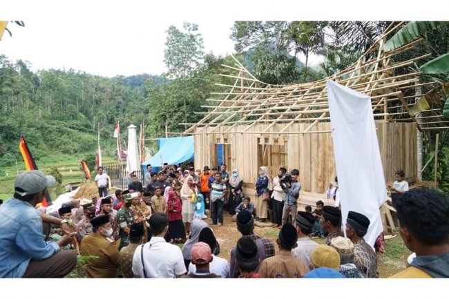 Replika Kantor Bupati Pertama Tanah Datar di Bangun Masyarakat Sitapuang Gadang