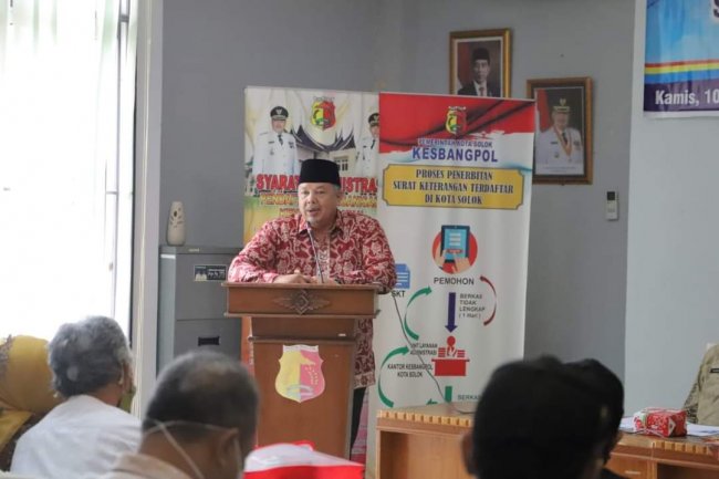 Pemko Solok Lakukan Sosialisasi dan Pembinaan Ormas dan Paguyuban