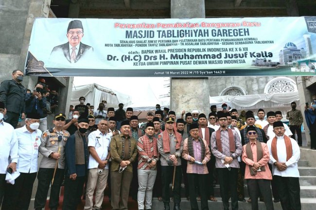 Masjid Tabligiyah Garegeh Bukittinggi Diresmikan Ketua DMI Jusuf Kalla