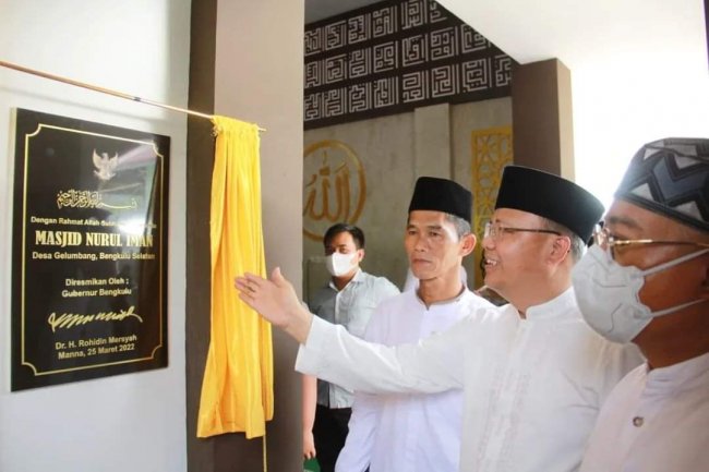 Renovasi Masjid Nurul Iman Desa Gelumbang Kecamatan Kota Manna Telah Selasai