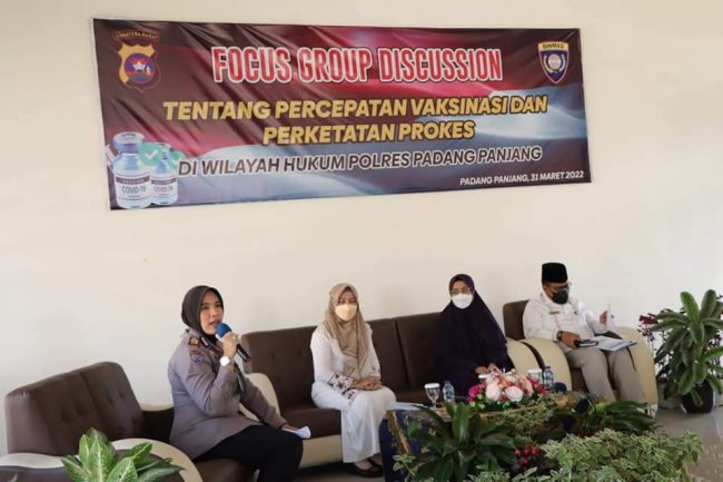 Capaian Vaksinasi Anak 28 Persen Polres Gelar FGD  