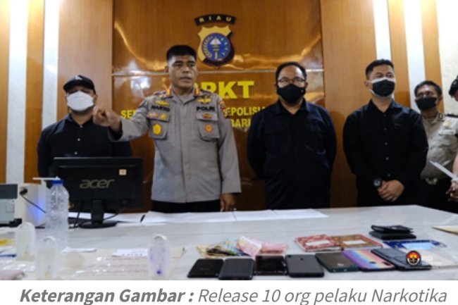 Tim Ops Tertib Ramadhan LK 2022  Sita 31 Paket Sabu, Alat hisap Bong dan 10 orang Pelaku Diamankan