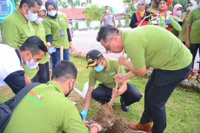 Wako Hendri Septa Tanam Pohon Pelindung Dukung Pelestarian Lingkungan di Padang