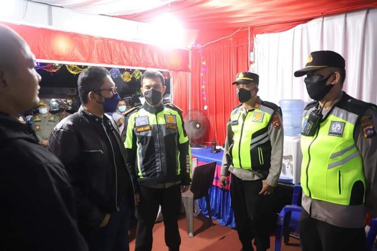 Wali Kota Padang Hendri Septa Bersama Forkopimda Tinjau Pos PAM Ketupat Singgalang 2022