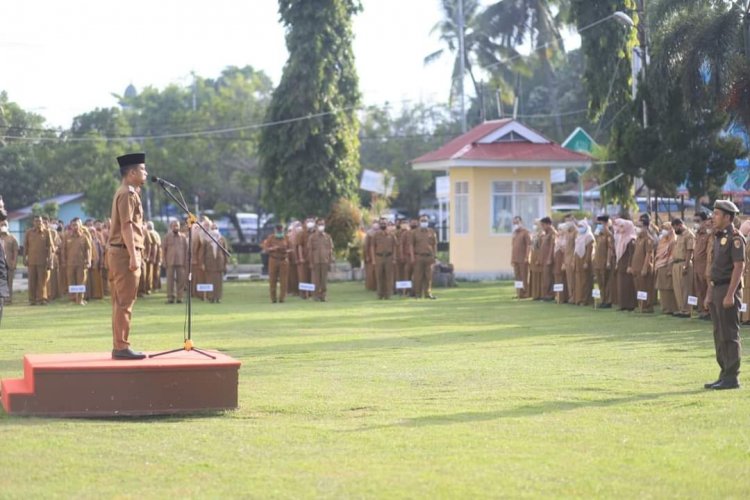 99 Persen ASN Pemko Solok Hadir Apel Gabungan Pasca Cuti Bersama Lebaran 1443 H .