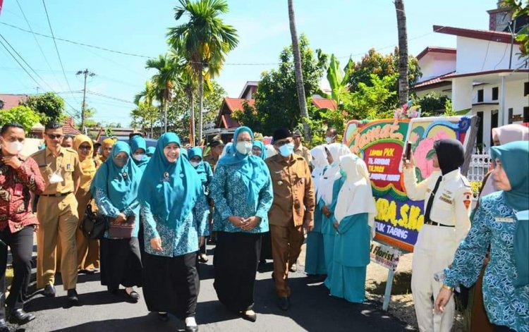 Wakili Kota Padang TP-PKK Parupuk Tabing Optimis Terbaik Lomba Gerakan PKK Tingkat Provinsi 2022
