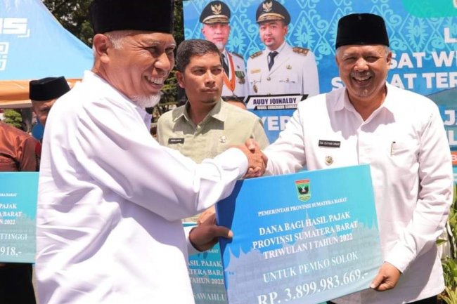 Rp 3,8 Miliar DBH Kota Solok Dari Pemerintah Provinsi Sumatera Barat