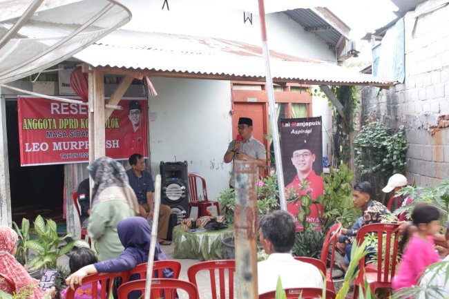 Lakukan Reses, Anggota DPRD Kota Solok, Leo Murphy Tampung Aspirasi Masyarakat  