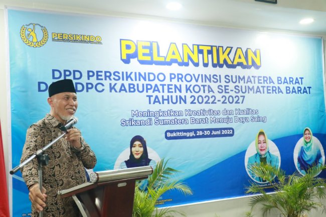 Gubernur Mahyeldi Berharap Persikindo Dapat Bangkitkan Ekonomi Sumbar