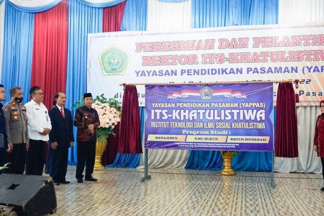 Diresmikan Wabub Pasbar, ITS Khatulistiwa Hasil Transformasi Sekolah Tinggi 