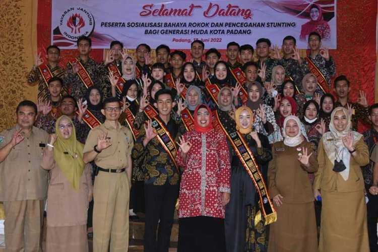 YJI Kota Padang Gelar Sosialiasi Bahaya Rokok dan Pencegahan Stunting