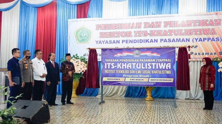 Diresmikan Wabub Pasbar, ITS Khatulistiwa Hasil Transformasi Sekolah Tinggi 