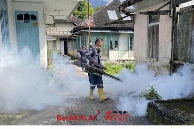 Dinkes Padang Panjang Aktif Lakukan Fogging Antisipasi DBD