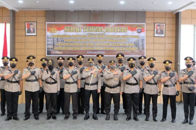 Kapolda Sumbar Pimpin Sertijab Pejabat Utama dan Tujuh Kapolres