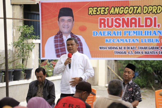 Anggota DPRD Kota Solok, Rusnaldi Tampung Aspirasi Masyarakat Pincuran Makmur Tanah Garam