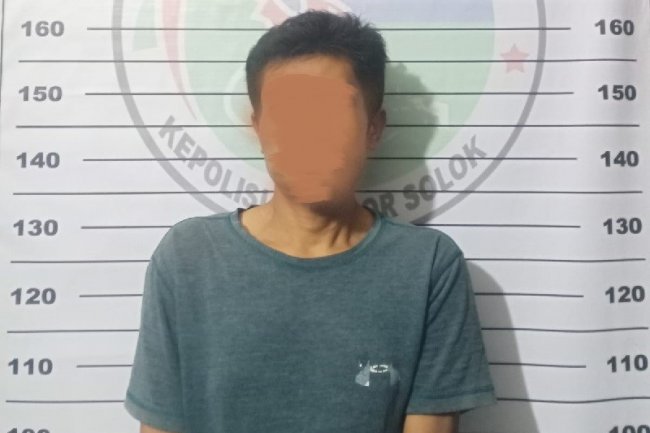 Seorang Pelaku Narkoba di Lembang Jaya Digiring ke  Polres Solok