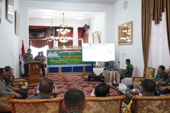Sambut Tim Wasev TMMD, Dandim 0307 Tanah Datar Sampaiakan Ini.