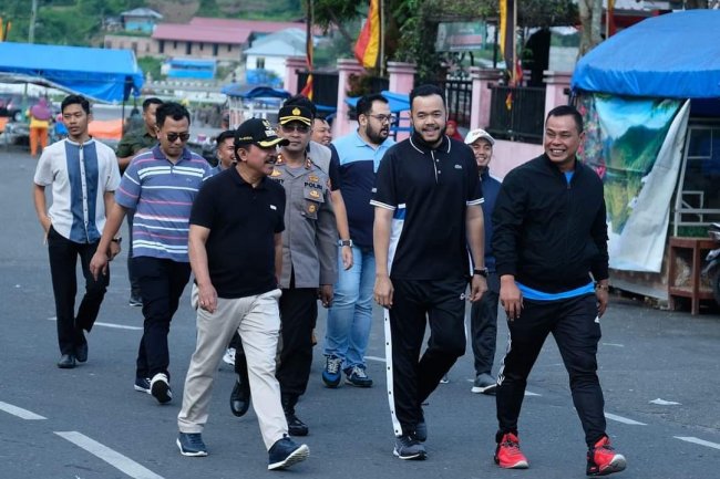 Bangun Kebersamaan Wako Padang Panjang dan Forkopimda Jalan Santai