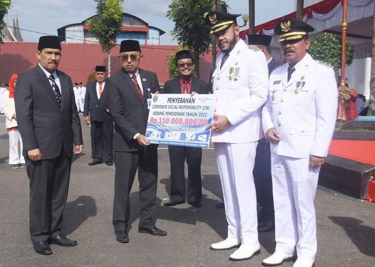 Dukung Pendidikan Bank Nagari Berikan CSR 110 Juta ke Pemko Padang Panjang