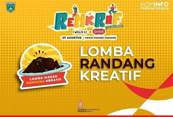 Pemko Padang Panjang Dukung Forkraf Gelar Lomba Randang Kreatif 