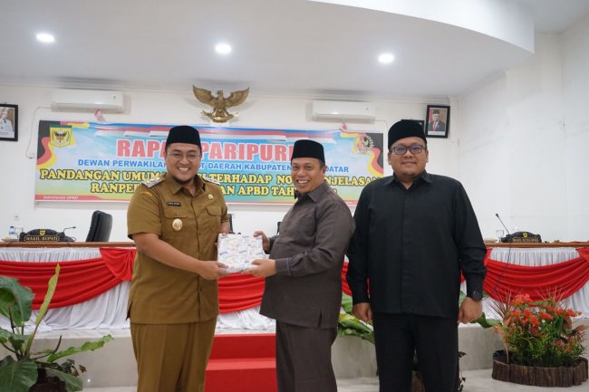 Ini Isi Pandangan Fraksi DPRD Terhadap Nota Penjelasan APBD Perubahan Tanah Datar