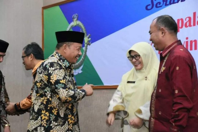 Bupati Agam Sampaikan Ucapan Selamat Kepada Pejabat Baru BPK Perwakilan Sumatera Barat 