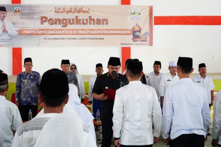  Panitia MTQ ke-XI Tingkat Kabupaten Dharmasraya Dikukuhkan 