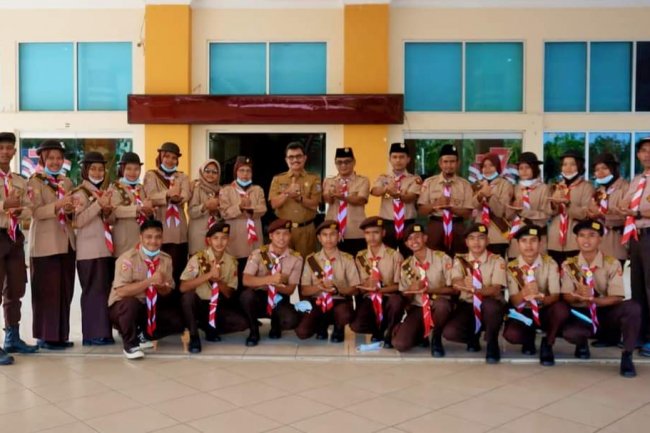 Kontingen Kwarcab Pramuka Pasbar Resmi Dilepas Mengikuti GPD 2022