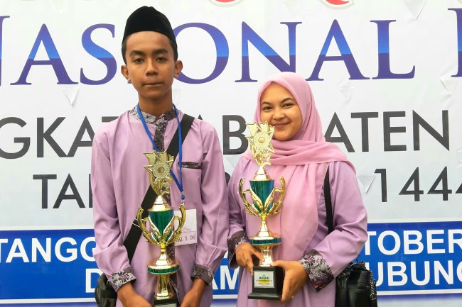 M. Irsyad Hafizh 5 Juz Non Tilawah Terbaik Satu Dari  Hiliran Gumanti Pada MTQ Kabupaten Solok 