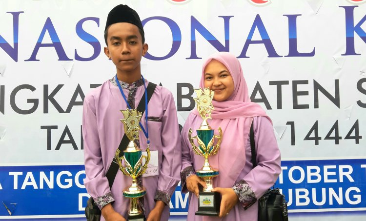 M. Irsyad Hafizh 5 Juz Non Tilawah Terbaik Satu Dari  Hiliran Gumanti Pada MTQ Kabupaten Solok 