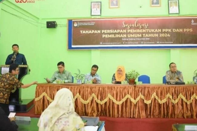 KPU Padang Panjang Sosialisasikan Tahapan Pemilu 2024
