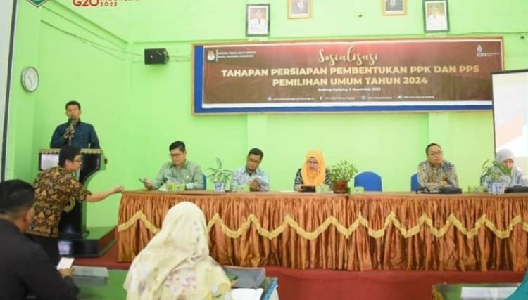 KPU Padang Panjang Sosialisasikan Tahapan Pemilu 2024